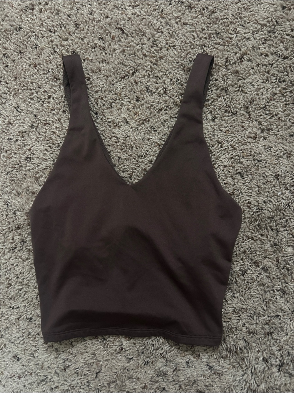 Target Brown V-Neck Tank Top